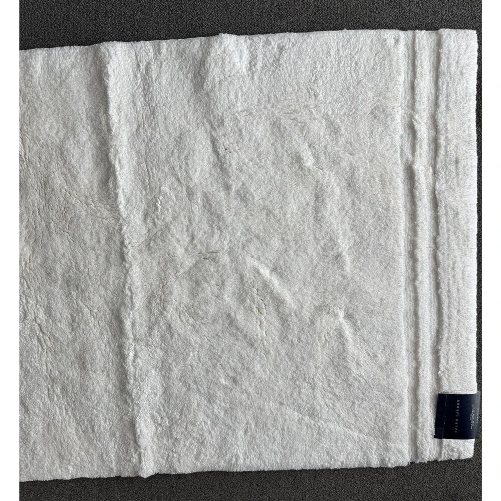 Ralph Lauren Payton Large Bath Rug 27x44” in Parchment NWT